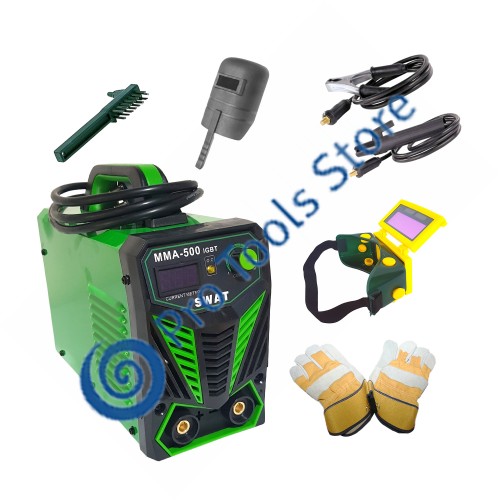 Aparat de sudura , Tip Invertor , SWAT , MMA 500 , afisaj electronic + Ochelari heliomati + Manusi de sudor Aparat de sudura , Tip Invertor , SWAT , MMA 500 , afisaj electronic + Ochelari heliomati + Manusi de sudor