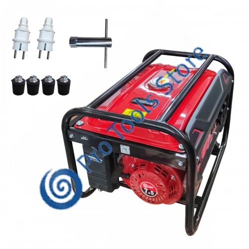  Generator pe benzina, 4000 W, 4 timpi, 7.5 CP, Bobinaj Cupru, 210 CC, DDT MY4000 