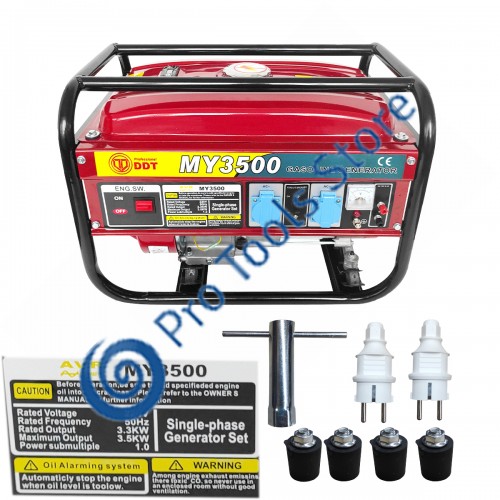  Generator pe benzina, 4 timpi, 3500W, monofazat, 7.5 Cp, DDT MY 3500 
