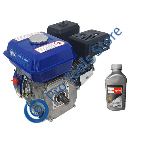 Motor pe benzina DDT-Profesional 7.5 Cp, Ax canelat 25 mm, 4 timpi, 200 CC, 3.6 L Rezervor + Ulei 600 ml