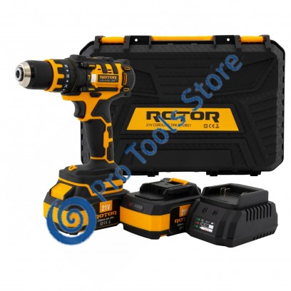 Autofiletanta pe acumulator ROTOR RDB21 21 V 3 Ah, 1350 Rotmin, 18+1, 30 Nm, Brushless
