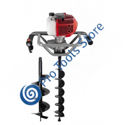 Motoburghiu foreza pamant, DDT 6 CP cu burghiu de 100/150 x 800 mm