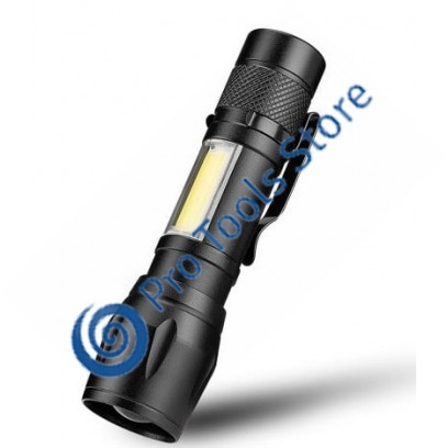 Lanterna din aluminiu LED cu zoom, acumulator si incarcare USB, VL1234 V-11148 VARGO2