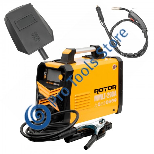 Aparat de sudură cu sarma si electrod MIG, MMA, TIG , LCD Color ROTOR MMLT-290A, 3.6 kW, 290 A