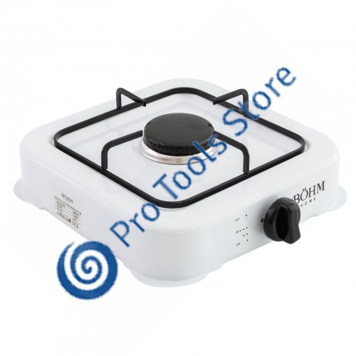 Plită cu un arzător pe gaz BÖHM BG-2811-W alb
