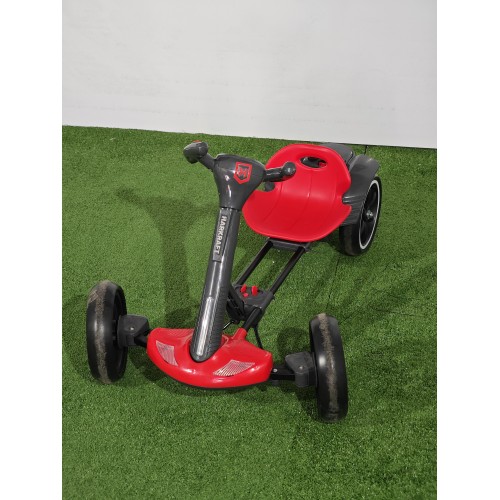 Kart electric pliabil, HARCRAFT, alimentare 12V, control parental prin telecomanda, 2 viteze , Inainte / Inapoi, Rosu+Negru