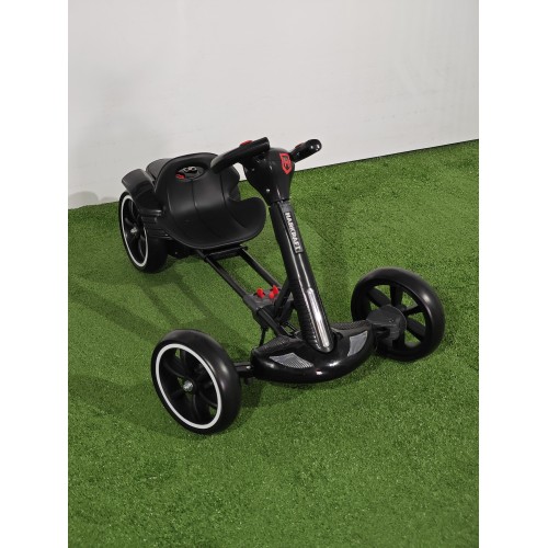 Kart electric pliabil, HARCRAFT, alimentare 12V, control parental prin telecomanda, 2 viteze , Inainte / Inapoi, Negru Lucios
