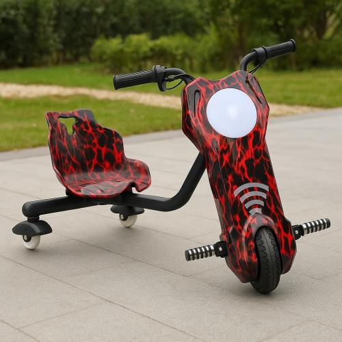 Tricicleta electrica drift pentru copii HAUSBERG HB-KD04RS,*Putere: motor 150-200W Bluetooth, 3 niveluri viteza, suspensie spate, autonomie 8-12 km, tip de incarcare 3h, accesorii Tricicleta electrica drift pentru copii HAUSBERG HB-KD04RS,*Putere: motor 150-200W Bluetooth, 3 niveluri viteza, suspensie spate, autonomie 8-12 km, tip de incarcare 3h, accesorii