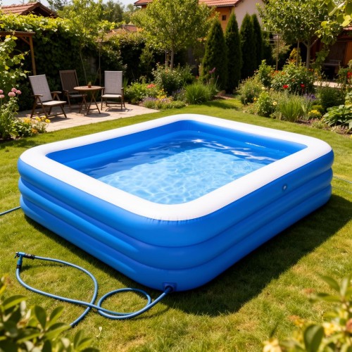Piscină Gonflabilă Compact pentru Copii și Adulți, 200x120x40 cm
