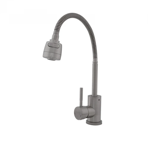 Baterie bucatarie SUS 304 pipa flexibila 2 functii crom mat VITAL FLOW, FB-011 Ref Baterie bucatarie SUS 304 pipa flexibila 2 functii crom mat VITAL FLOW, FB-011 Ref