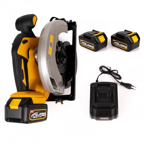 Fierastrau circular German Meister , 128 V , 6 Ah , 11.000 Rpm , Diametru disc 185 mm , inclus in pachet 