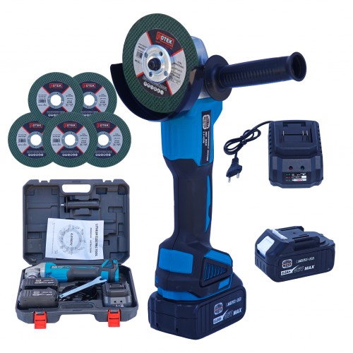 Polizor Unghiular Brushless German Meister 36V MAX , 6 Ah, Disc 125 mm, 2 Acumulatori + Încărcător Polizor Unghiular Brushless German Meister 36V MAX , 6 Ah, Disc 125 mm, 2 Acumulatori + Încărcător