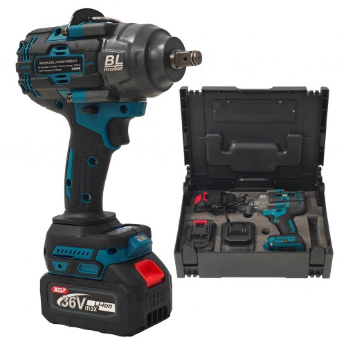 Cheie de Impact Profesională German Meister Brushless 36V / 6Ah - XGT, 1000 Nm, Mandrină 1/2" Cheie de Impact Profesională German Meister Brushless 36V / 6Ah - XGT, 1000 Nm, Mandrină 1/2"