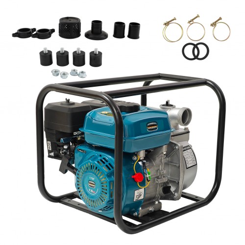 Motopompă pe benzină German Meister 7.5 HP, 2" (50 mm), debit 50 m³/h, înălțime refulare 36 m, motor 170F, pompă pentru apă curată Motopompă pe benzină German Meister 7.5 HP, 2" (50 mm), debit 50 m³/h, înălțime refulare 36 m, motor 170F, pompă pentru apă curată