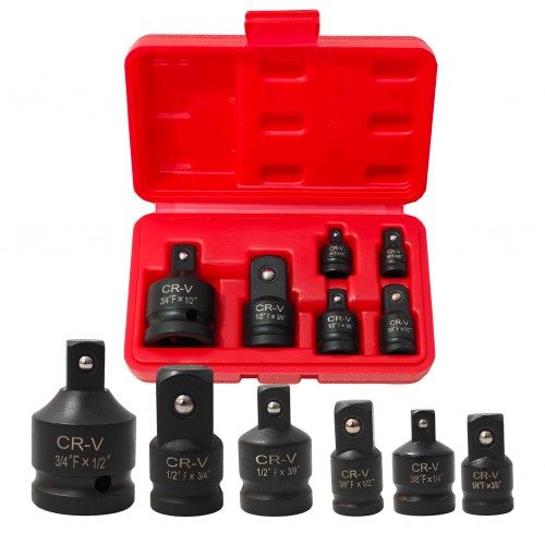 Set Adaptoare Profesionale de Impact CR-V 6 Piese, 1/4", 3/8", 1/2", 3/4", pentru Chei de Impact și Tubulare Set Adaptoare Profesionale de Impact CR-V 6 Piese, 1/4", 3/8", 1/2", 3/4", pentru Chei de Impact și Tubulare