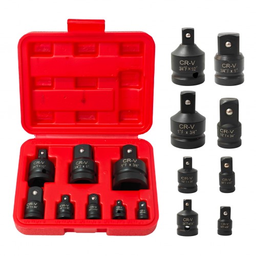 Set Adaptoare Profesionale de Impact CR-V 8 Piese, 1/4", 3/8", 1/2", 3/4" și 1", pentru Chei de Impact și Tubulare Set Adaptoare Profesionale de Impact CR-V 8 Piese, 1/4", 3/8", 1/2", 3/4" și 1", pentru Chei de Impact și Tubulare