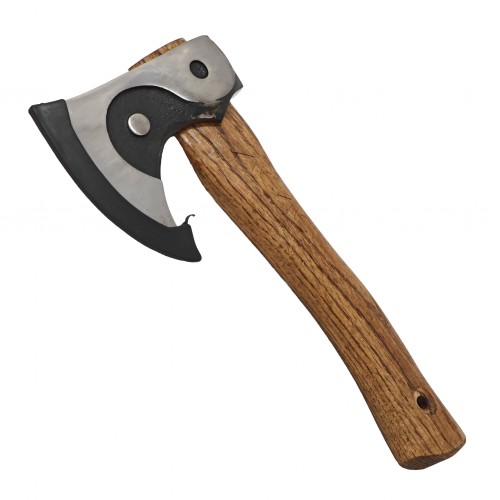 Topor Camping și Bushcraft Compact, 270 mm, 835 g, Lamă din Oțel Călit, Coadă din Lemn Topor Camping și Bushcraft Compact, 270 mm, 835 g, Lamă din Oțel Călit, Coadă din Lemn