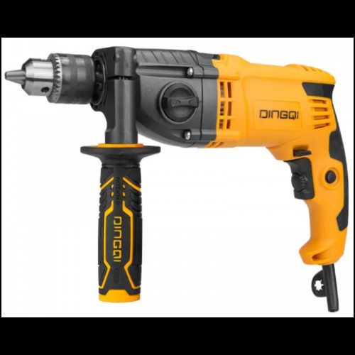 Bormașină cu percuție DINGQI 1050W, mandrină 13 mm – Viteză variabilă, revers și funcție percuție Bormașină cu percuție DINGQI 1050W, mandrină 13 mm – Viteză variabilă, revers și funcție percuție