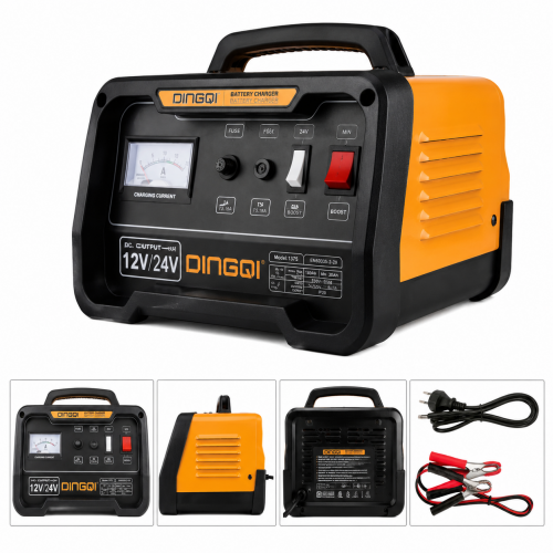 Redresor auto DINGQI 12V/24V, 240W – Încărcător pentru baterii auto și acumulatori 30–180Ah, curent maxim 20A Redresor auto DINGQI 12V/24V, 240W – Încărcător pentru baterii auto și acumulatori 30–180Ah, curent maxim 20A