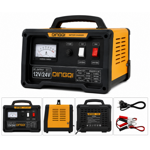 Redresor auto DINGQI 12V/24V, 1000W – Încărcător profesional pentru baterii auto 30–600Ah, curent maxim 70A Redresor auto DINGQI 12V/24V, 1000W – Încărcător profesional pentru baterii auto 30–600Ah, curent maxim 70A