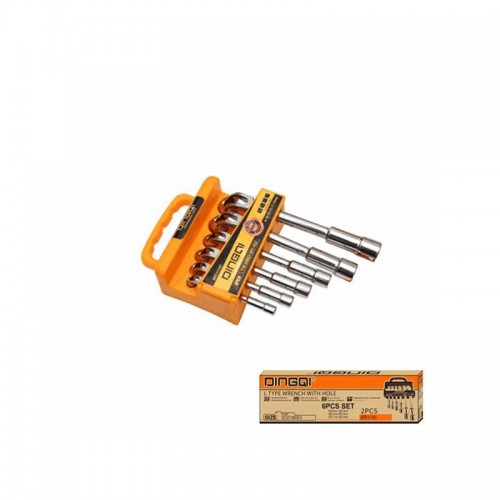 Set chei tubulare tip L DINGQI 6 piese 8–17 mm Cr-V – Chei tubulare din oțel Crom Vanadiu Set chei tubulare tip L DINGQI 6 piese 8–17 mm Cr-V – Chei tubulare din oțel Crom Vanadiu