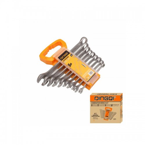 Set chei combinate DINGQI 9 piese 8–19 mm Cr-V – Chei fixe și inelare profesionale din oțel Crom Vanadiu Set chei combinate DINGQI 9 piese 8–19 mm Cr-V – Chei fixe și inelare profesionale din oțel Crom Vanadiu