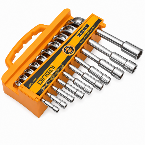 Set chei tubulare tip L DINGQI 10 piese, 8–22 mm, oțel Cr-V – chei tubulare unghiulare profesionale Set chei tubulare tip L DINGQI 10 piese, 8–22 mm, oțel Cr-V – chei tubulare unghiulare profesionale