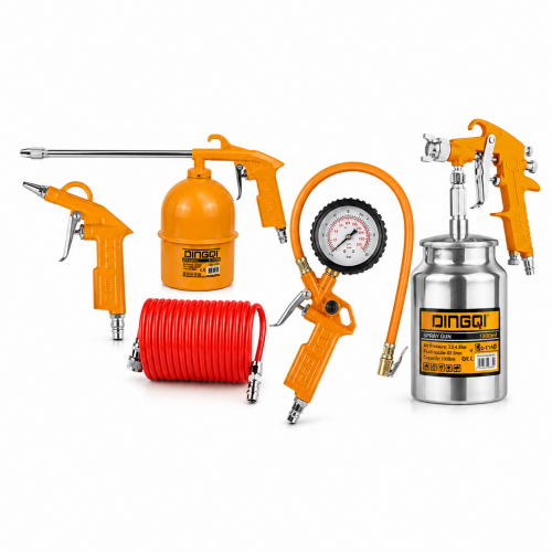 Set pneumatic pentru vopsit DINGQI – Kit profesional 5 piese pentru compresor de aer
