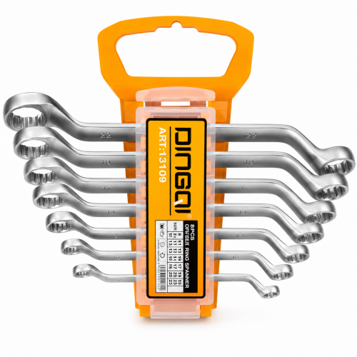 Set Chei Inelare Duble cu Cot DINGQI 9 Piese 6–24 mm CR-V – Profesionale pentru Mecanică și Service Auto Set Chei Inelare Duble cu Cot DINGQI 9 Piese 6–24 mm CR-V – Profesionale pentru Mecanică și Service Auto