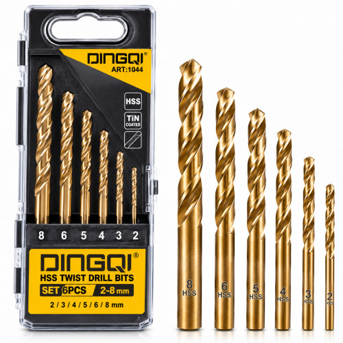 Set Burghie pentru Metal DINGQI Cobalt HSS 6 Piese 2–8 mm – Pentru Oțel, Inox și Metale Dure Set Burghie pentru Metal DINGQI Cobalt HSS 6 Piese 2–8 mm – Pentru Oțel, Inox și Metale Dure