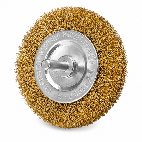Perie Circulară din Sârmă pentru Bormașină DINGQI 75 × 0,3 × 6 mm – Perie pentru Curățarea Ruginii și Pregătirea Suprafețelor Metalice