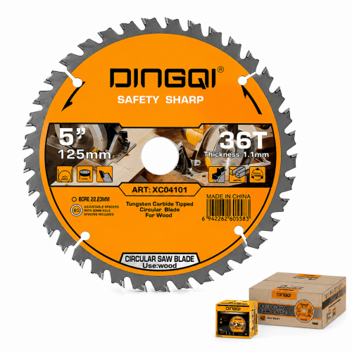 Pânză Circulară DINGQI 125 x 22.23 mm, 24 Dinți (24T), TCT, Pentru Lemn, Disc Vidia Pânză Circulară DINGQI 125 x 22.23 mm, 24 Dinți (24T), TCT, Pentru Lemn, Disc Vidia