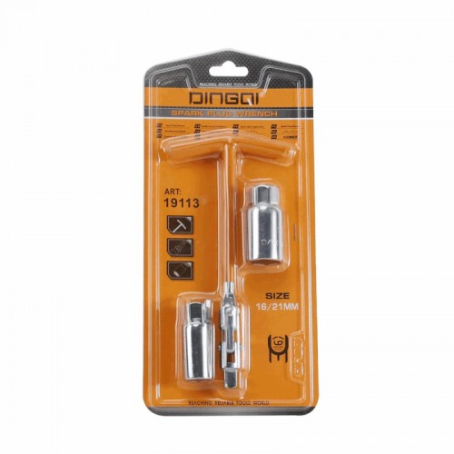 Cheie pentru Bujii DINGQI 16 x 21 mm, Oțel CR-V – Cheie Tubulară Articulată pentru Demontare și Montare Bujii Cheie pentru Bujii DINGQI 16 x 21 mm, Oțel CR-V – Cheie Tubulară Articulată pentru Demontare și Montare Bujii