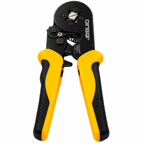 Clește de Sertizat DINGQI FG02001, 180 mm / 7”, pentru Terminale Tubulare Izolate, Mecanism cu Clichet Clește de Sertizat DINGQI FG02001, 180 mm / 7”, pentru Terminale Tubulare Izolate, Mecanism cu Clichet