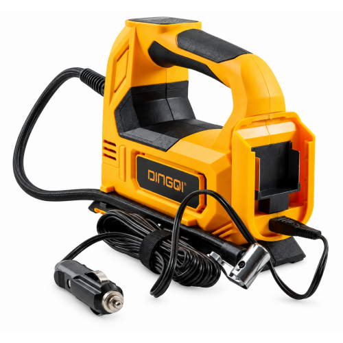 Compresor Auto Portabil DINGQI JE11402, 110W, 150 PSI, 25 L/min, 12V/18V, Afișaj Digital