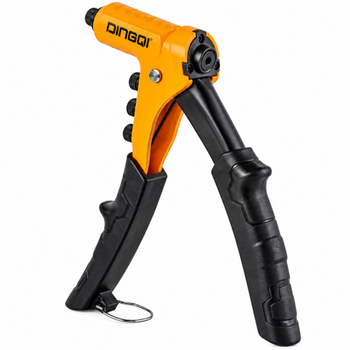 Clește Manual pentru Nituri POP DINGQI KB01195, 9,5” / 241 mm, Capete Interschimbabile, Mânere Ergonomice