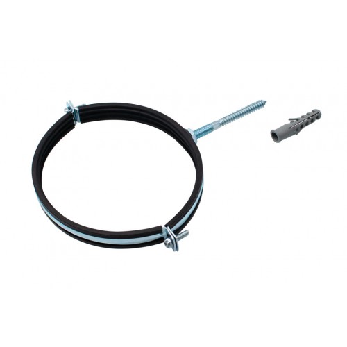 Colier cu cauciuc, prezon și diblu pentru fixare țeavă 5" Everpro – Prindere sigură și amortizarea vibrațiilor Colier cu cauciuc, prezon și diblu pentru fixare țeavă 5" Everpro – Prindere sigură și amortizarea vibrațiilor