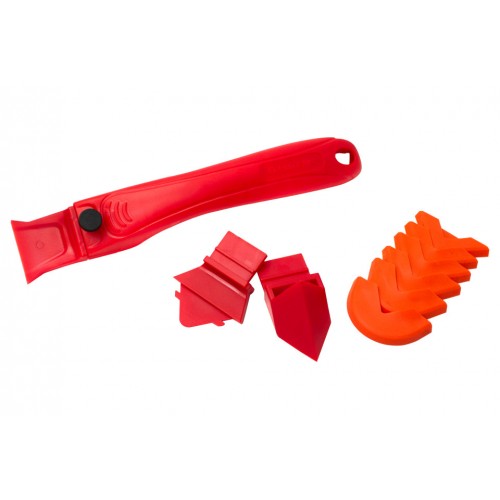 Set pentru aplicat/curatat silicon 9 piese