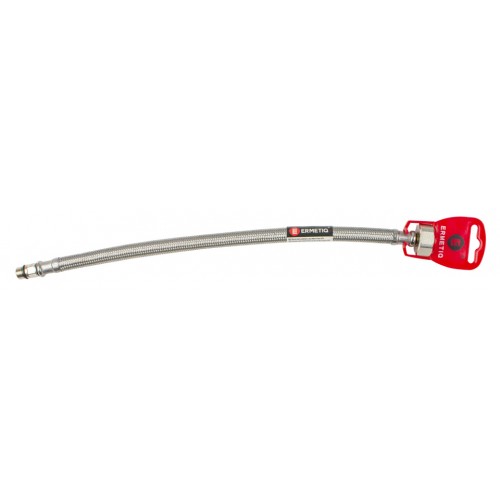 Racord mono ranforsat cu inox 40cm+17mm 3/8"F