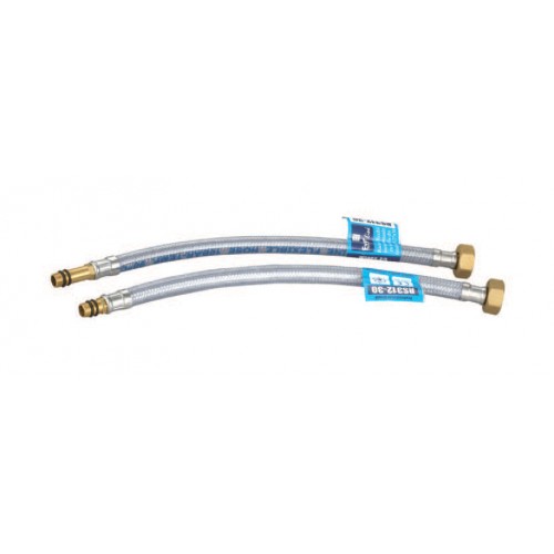 Racord flexibil monocomanda cu invelis din cauciuc 1/2" 80cm