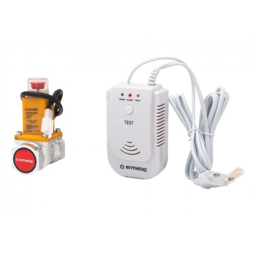 Set detector gaz cu electrovalva 3/4" Set detector gaz cu electrovalva 3/4"