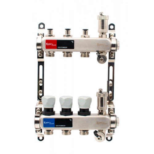 Set distribuitor INOX aer automat robinet golire 1"-3cai