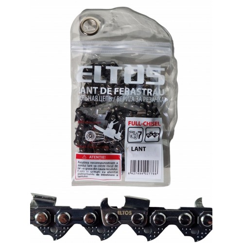 Lant pentru drujba pas 3/8 mic, grosime 1.3mm, 57 pinteni, 28.5 dinti, Eltos