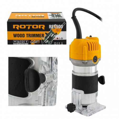 Freza lemn ROTOR RET500, 500 W, 28000 rpm