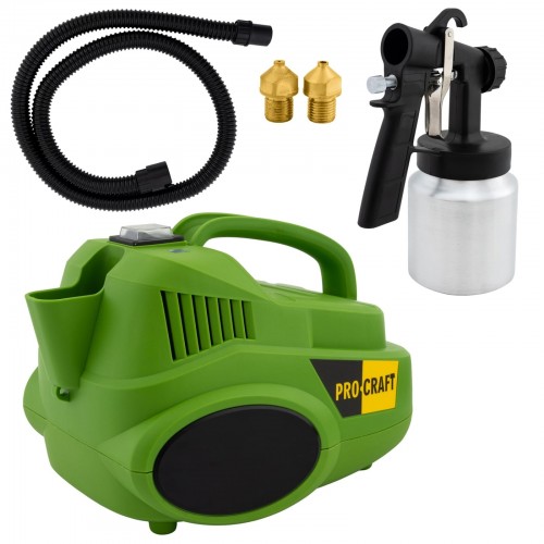 Pistol de vopsit, Model ProCraft PSE 950, 600W, 1.0 / 1.8 mm / 2.5mm