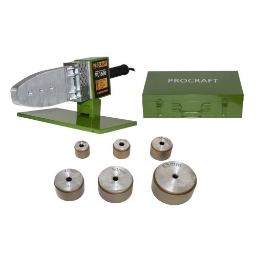 Plita PPR Procraft PL1600, 1.6 kW, bacuri 20 25 32 40 50 63 mm, ciocan de lipit tevi PPR