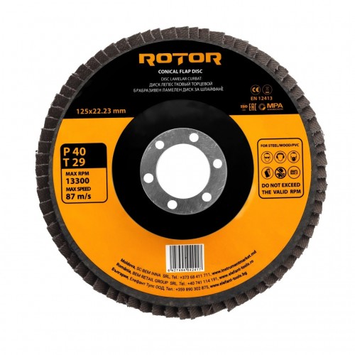 Disc lamelar curbat ROTOR 125*22,23 P40 T29