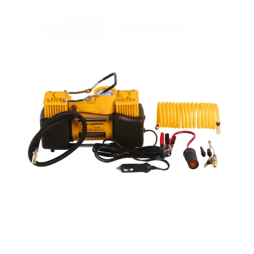 Compresor Auto Bicilindric ROTOR RK-3010, 30A, 12V DC, 10 Bar (150 PSI), 70 L/min, Motor cu Bobinaj din Cupru