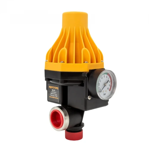 Prescontrol automat cu manometru pentru pompă de apă ROTOR RWPC-3, 1100W 1.5bar Prescontrol automat cu manometru pentru pompă de apă ROTOR RWPC-3, 1100W 1.5bar