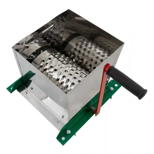 Răzătoare manuală pentru fructe Koza-Nova MINI Total Inox, cu tambur inox, cuvă 6 L, productivitate 100 kg/h Răzătoare manuală pentru fructe Koza-Nova MINI Total Inox, cu tambur inox, cuvă 6 L, productivitate 100 kg/h